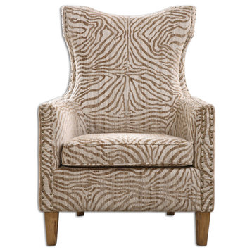Uttermost Kiango Animal Pattern Armchair
