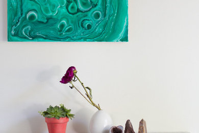 "Malachite Painting II" by Kirsten Gilmore, from The Poured Malachite Paintings