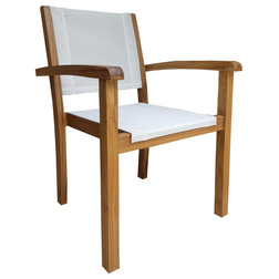 Contemporary Outdoor Dining Chairs by Chic Teak