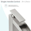 Concorde Single HoleHigh Arc Waterfall Bathroom Faucet, Brushed Nickel