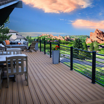 Golden Gable Roof Cover & Composite Deck