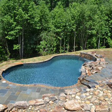 Pool and Hardscape private home