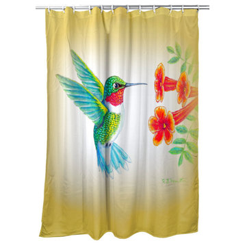 Betsy Drake Hummingbird Shower Curtain