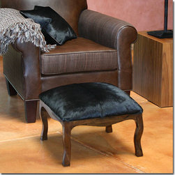 Cowhide Low Stool - Footstools And Ottomans