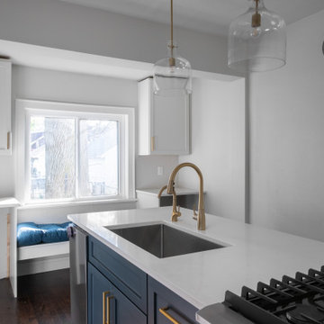Modern White Kitchen Makeover