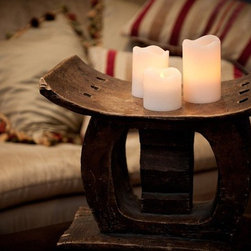 Flameless Candles in Family Room - Accessories and Decor