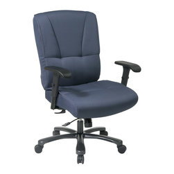 Big and Tall Deluxe Executive Chair with Mid Pivot Knee Tilt - Office Chairs