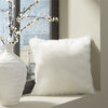 Ashley Furniture Himena 20" Faux Fur Throw Pillow in White