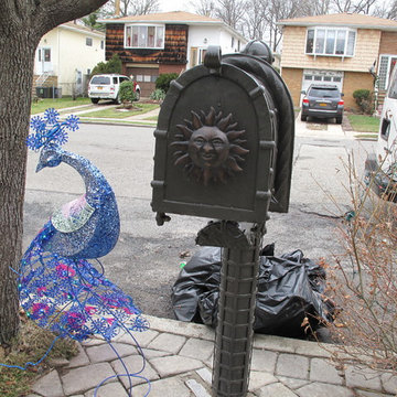 Mailbox and Iron Tables