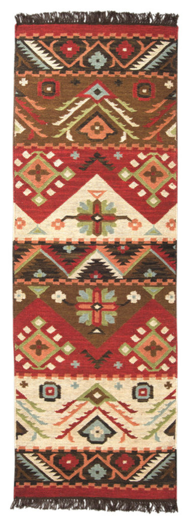Jewel Tone JT-8 2'x8' Rug, 2'x8' - Southwestern - Hall And Stair ...