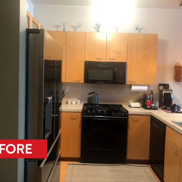 Contemporary Condominium Kitchen and Bathrooms