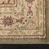 Traditional Royale 4' Square Ivory Area Rug