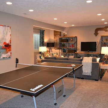Jewel Toned Basement