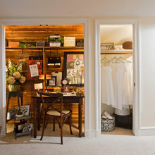 Tech nook closet