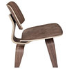Hawthorne Collections 19'' Molded Plywood Accent Chair in Walnut