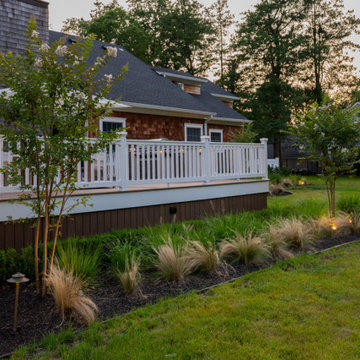 Rumson NJ: Inground Pool, Deck, Outdoor Kitchen, Outdoor Shower, Landscape, Shed