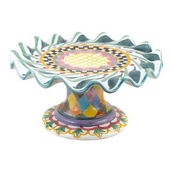 Taylor Fluted Cake Stand - Odd Fellows | MacKenzie-Childs - Dessert And Cake Stands