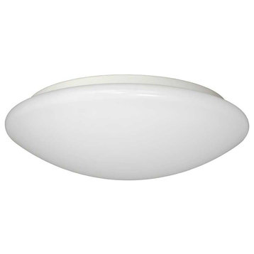Envisage 14.81" 23W 2700K 1-LED Dome Medium F White White Acrylic Glass