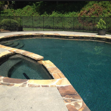 Atlanta Metro Custom Pool Renovations - Black Marble PebbleTec