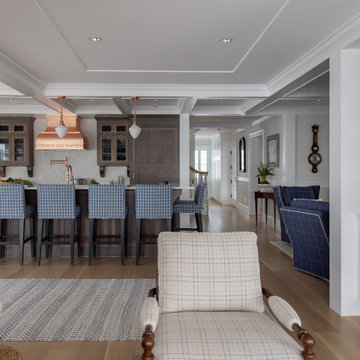 Upscale Maritime in Mystic Family Room