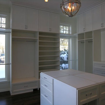 White Master Closets
