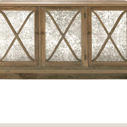 Brownstone Furniture Sienna Elm Server Console - Serving Dishes And Platters