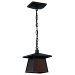 Litex - Litex SF36LBZ Semi Flush Ceiling Light - The architectural look of this 1-light pendant in a rich bronze finish is inspired by rustic design styles. This lighting fixture features a beautiful mica amber glass enclosed in a metal frame. This will ensure a warm, ambient illumination; perfect complement to any vintage application.  Mounting Direction: Ceiling Mount  Assembly Required: Yes  Canopy Included: Yes  Sloped Ceiling Adaptable: No  Dimable: YesSemi Flush Ceiling Light Pendant Ceiling Light in Bronze Mica Amber Glass *UL Approved: YES *Energy Star Qualified: n/a  *ADA Certified: n/a  *Number of Lights: Lamp: 1-*Wattage:100w Medium Base bulb(s) *Bulb Included:No *Bulb Type:Medium Base *Finish Type:Light Aged Bronze