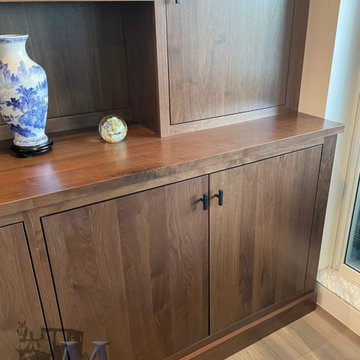 Modern Walnut Entertainment Unit