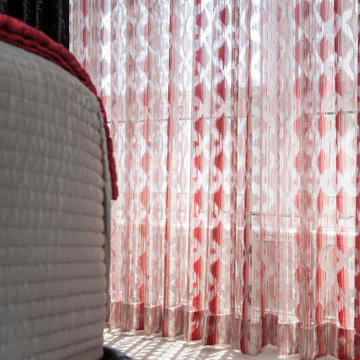 Delicate Sheers in Geometric Pattern