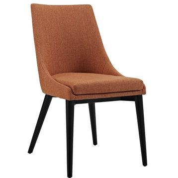 Hewson Fabric Dining Chair - Orange