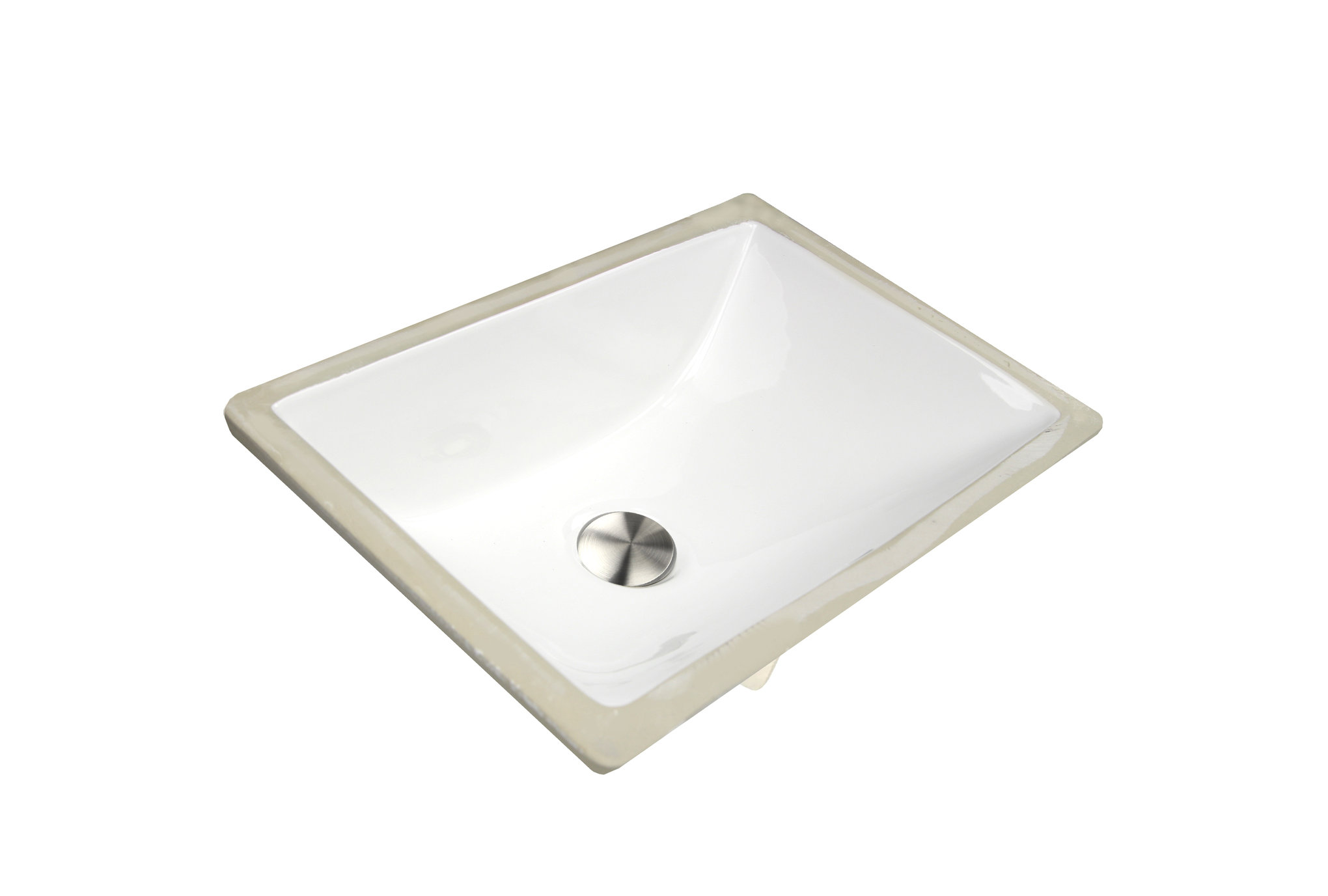 Nantucket Sinks 16"x11" Undermount Ceramic Sink, White