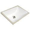 Nantucket Sinks 16"x11" Undermount Ceramic Sink, White