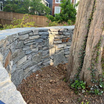 Double Sided Field Stone Wall in Bethesda MD