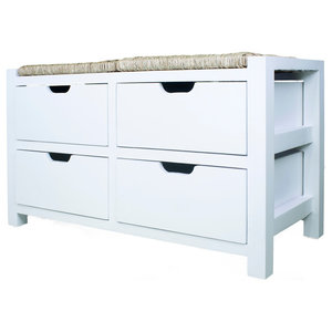 Fremont 3 Piece Entryway Kit Towers Transitional Accent And Vale Seagr Top Storage Bench With 4 Drawers