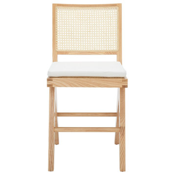 Safavieh Couture Colette Rattan Counter Stool, Natural