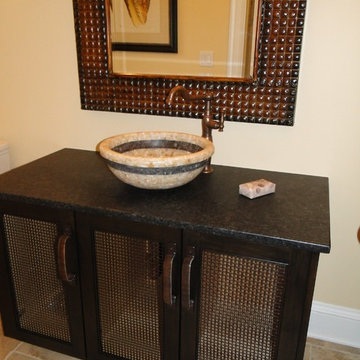 Klise custom wire mesh in British Colonial style hou