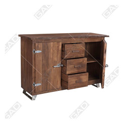THE SOMBRE INDUSTRIAL SIDEBOARD -INDUSTRIAL FURNITURE - Home Office Furniture