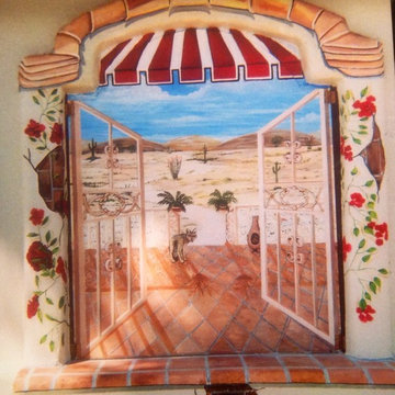 Portable outside niche Mural