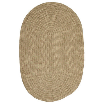 Colonial Mills Softex Check CX26 Celery Check Traditional Area Rug, Oval 2'x12'