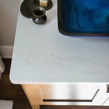 Calacatta Gold Quartz Vanity