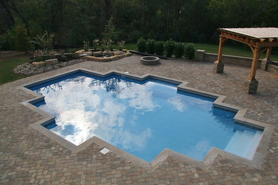 Inspiration for a contemporary pool remodel in Louisville