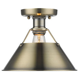 Industrial Flush-mount Ceiling Lighting by Golden Lighting