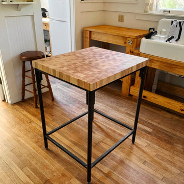 Ash End Grain Butcher Block Countertop