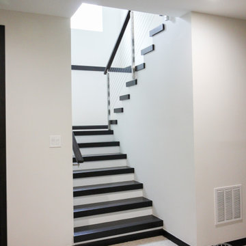 Project #70 | Open-Riser Staircase with Cable Railing