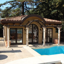 Tuscan Pool House - Windows And Doors