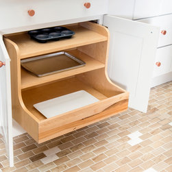 Pots and Pans Tiered Pull-out Shelf - Kitchen Cabinetry