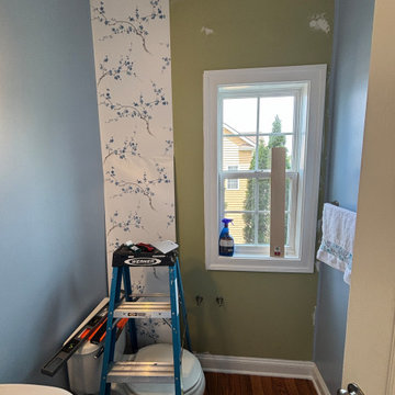 Serene Refresh: Hallway Powder Room Update