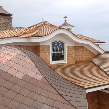 Finished Octagonal Bell Curve Roof