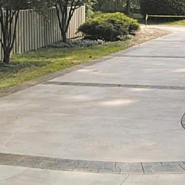 Driveway and walkways