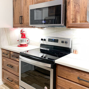 Deluxe Walnut Kitchen & Island